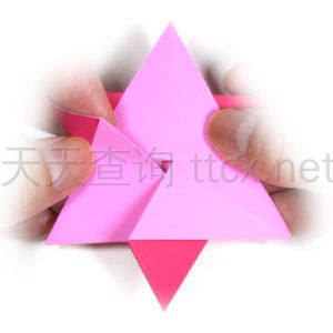 传统六角折纸星星-19
