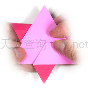 传统六角折纸星星-16