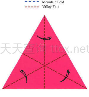 传统六角折纸星星-6