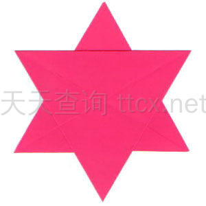 传统六角折纸星星-1