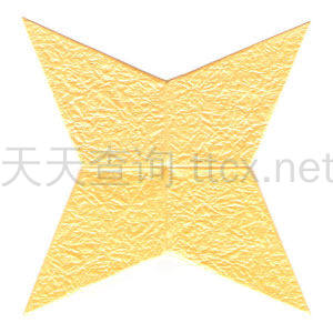 2D四角折纸之星-29