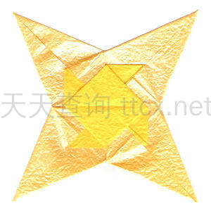 2D四角折纸之星-28