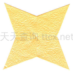 2D四角折纸之星-25