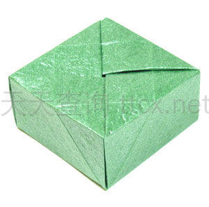 封闭式方形折纸盒-1