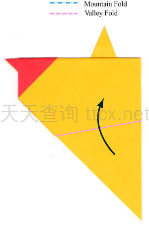 传统折纸公鸡-13