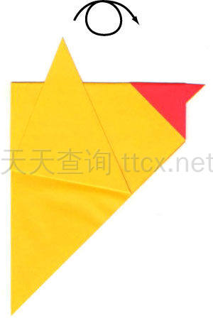 传统折纸公鸡-12