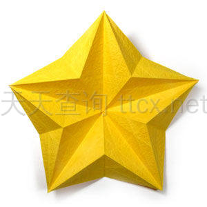 浮雕五角星折纸-41