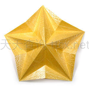 浮雕五角星折纸-42