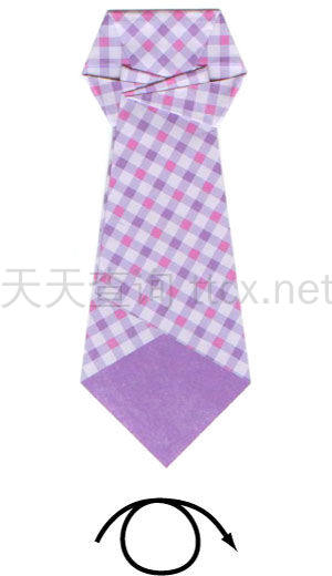 传统折纸领带-15