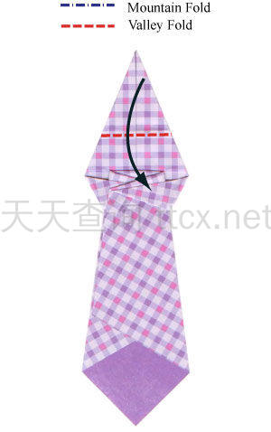 传统折纸领带-13