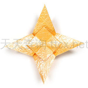 四角螺旋折纸纸星-34