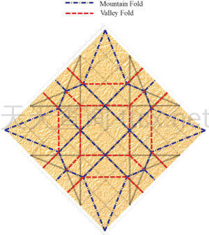四角螺旋折纸纸星-23