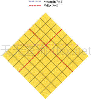 四角螺旋折纸纸星-11
