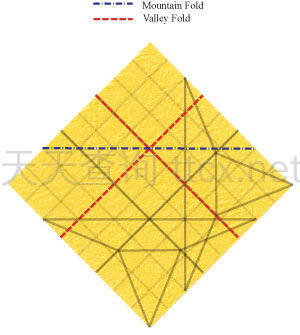 四角螺旋折纸纸星-20