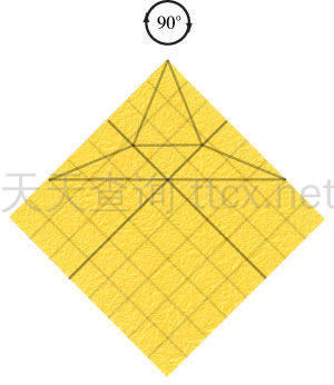 四角螺旋折纸纸星-18