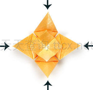 四角螺旋折纸纸星-26