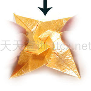 四角螺旋折纸纸星-31