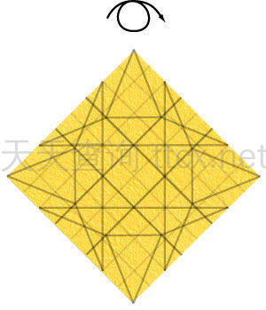 四角螺旋折纸纸星-22