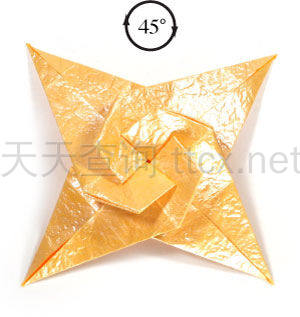 四角螺旋折纸纸星-32