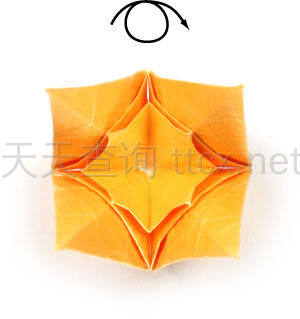 四角螺旋折纸纸星-28