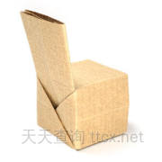 简单的常规折纸椅