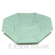 八角折纸碟