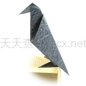 传统折纸乌鸦-1