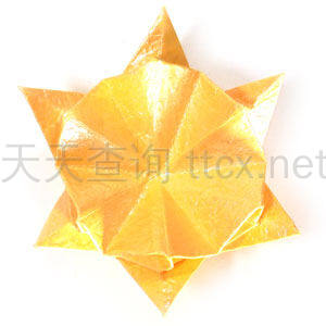 六角螺旋折纸星-31