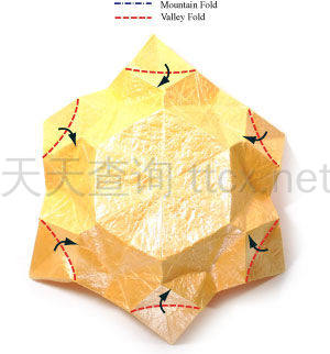 六角螺旋折纸星-29