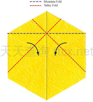 六角螺旋折纸星-11