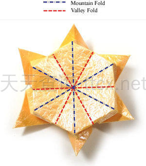 六角螺旋折纸星-30