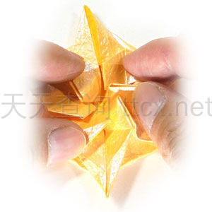 六角螺旋折纸星-35