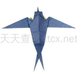 传统折纸燕子-1