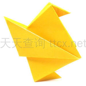 传统折纸小鸡-14