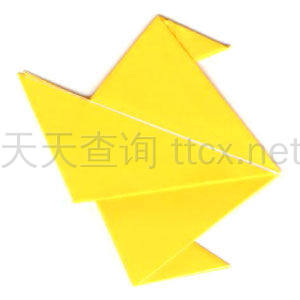 传统折纸小鸡-13