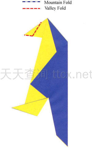 传统折纸鹦鹉-14