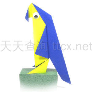传统折纸鹦鹉-17