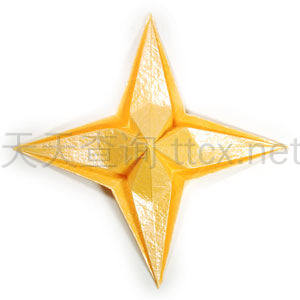 四角折纸之星-34