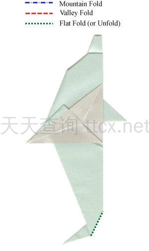 传统折纸海豚-16