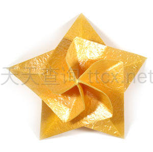 五角形贝壳折纸之星-26
