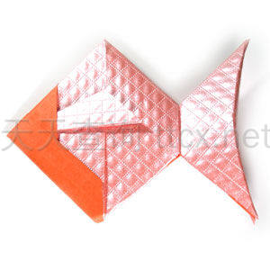传统折纸金鱼-30