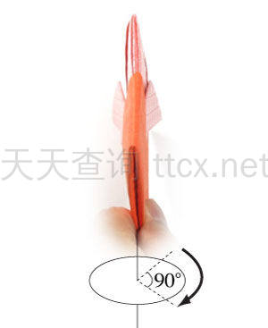 传统折纸金鱼-16