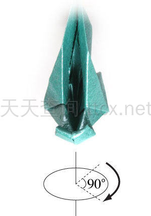 传统折纸蜻蜓-21