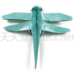 传统折纸蜻蜓-29