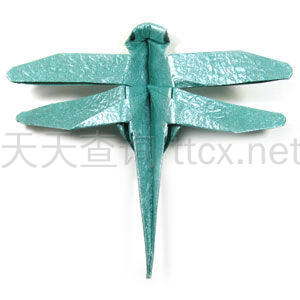 传统折纸蜻蜓-1