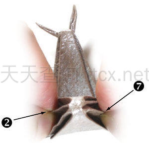 传统折纸蜗牛-33