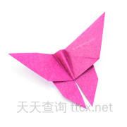 传统折纸蝴蝶
