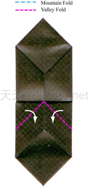 传统折纸领结-15