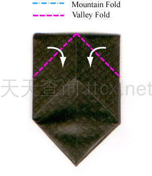传统折纸领结-18