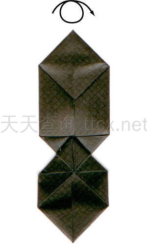 传统折纸领结-16